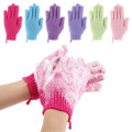 Diseño personalizado OEM ODM Guantes de fregar la ducha Guantes de baño exfoliante Mitten Dead Skin Cell Remover